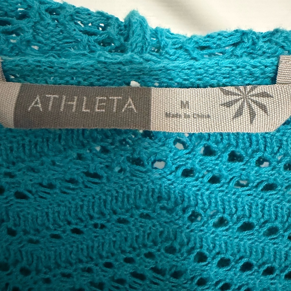 Athleta Turquoise Knit Top